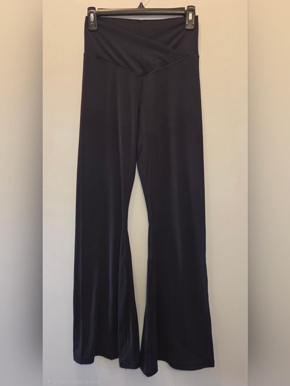 Aerie Black High-Waist Flared Leggings